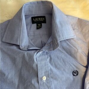 Preowned Lauren by Ralph Lauren Long Sleeve Button Down , Boys Size 14